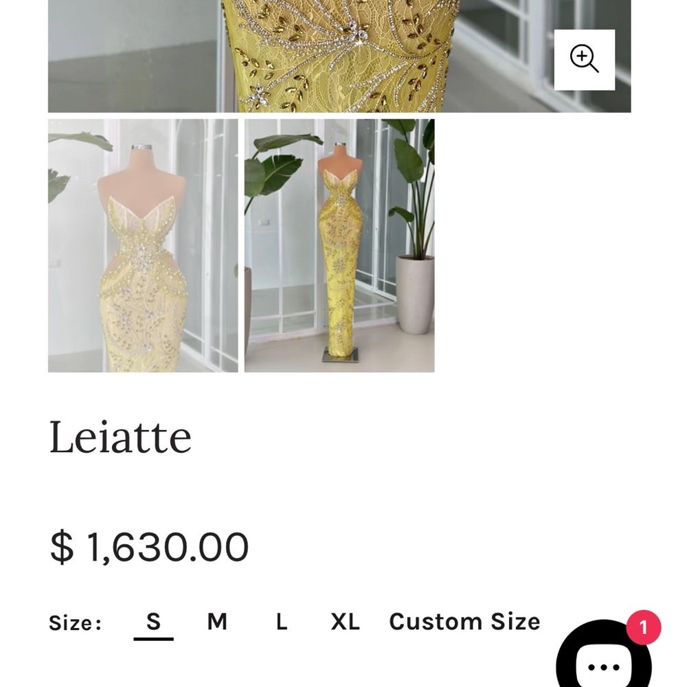 Elegant Yellow Sequin Dress